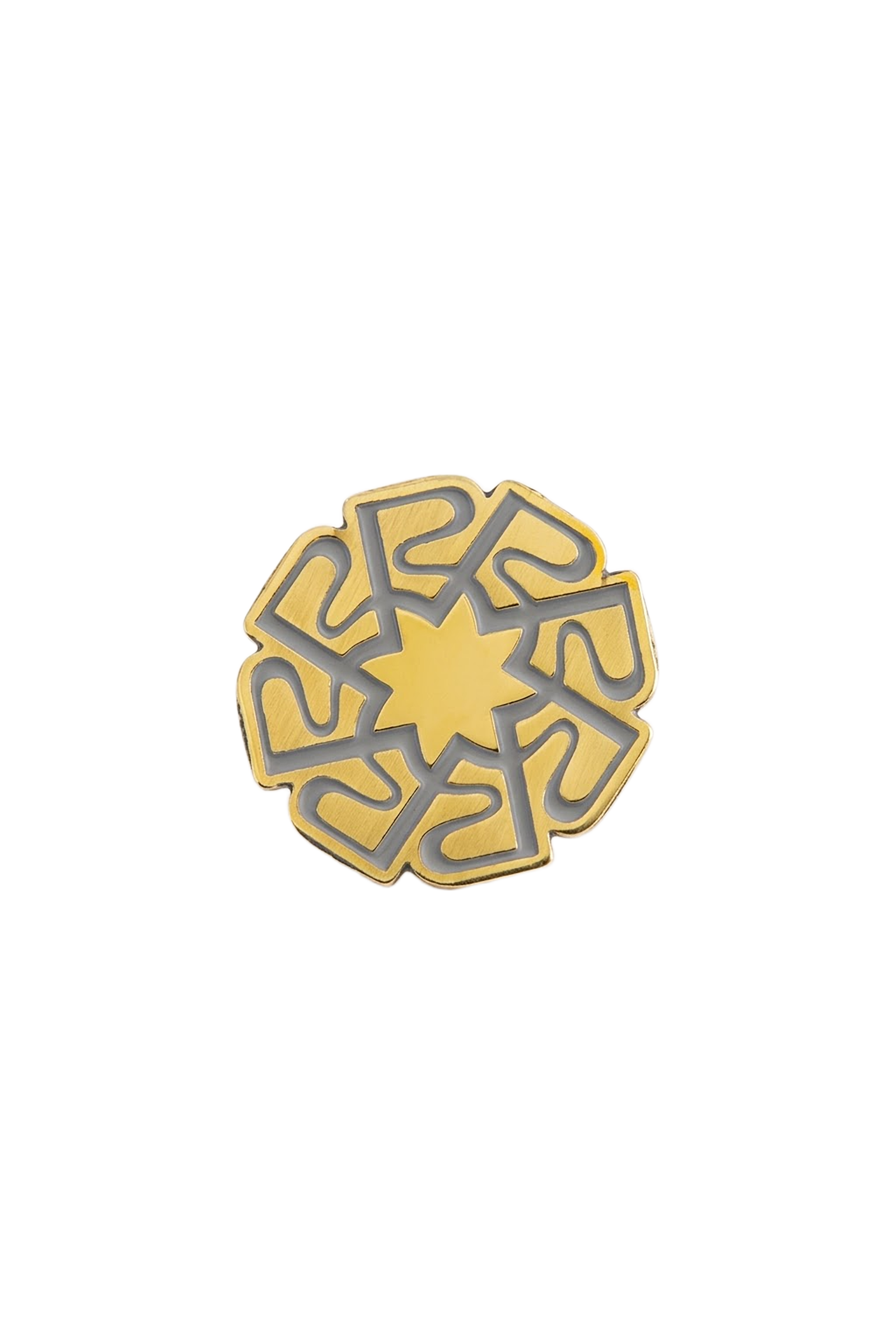 Die Cut Etched Brass Lapel Pin