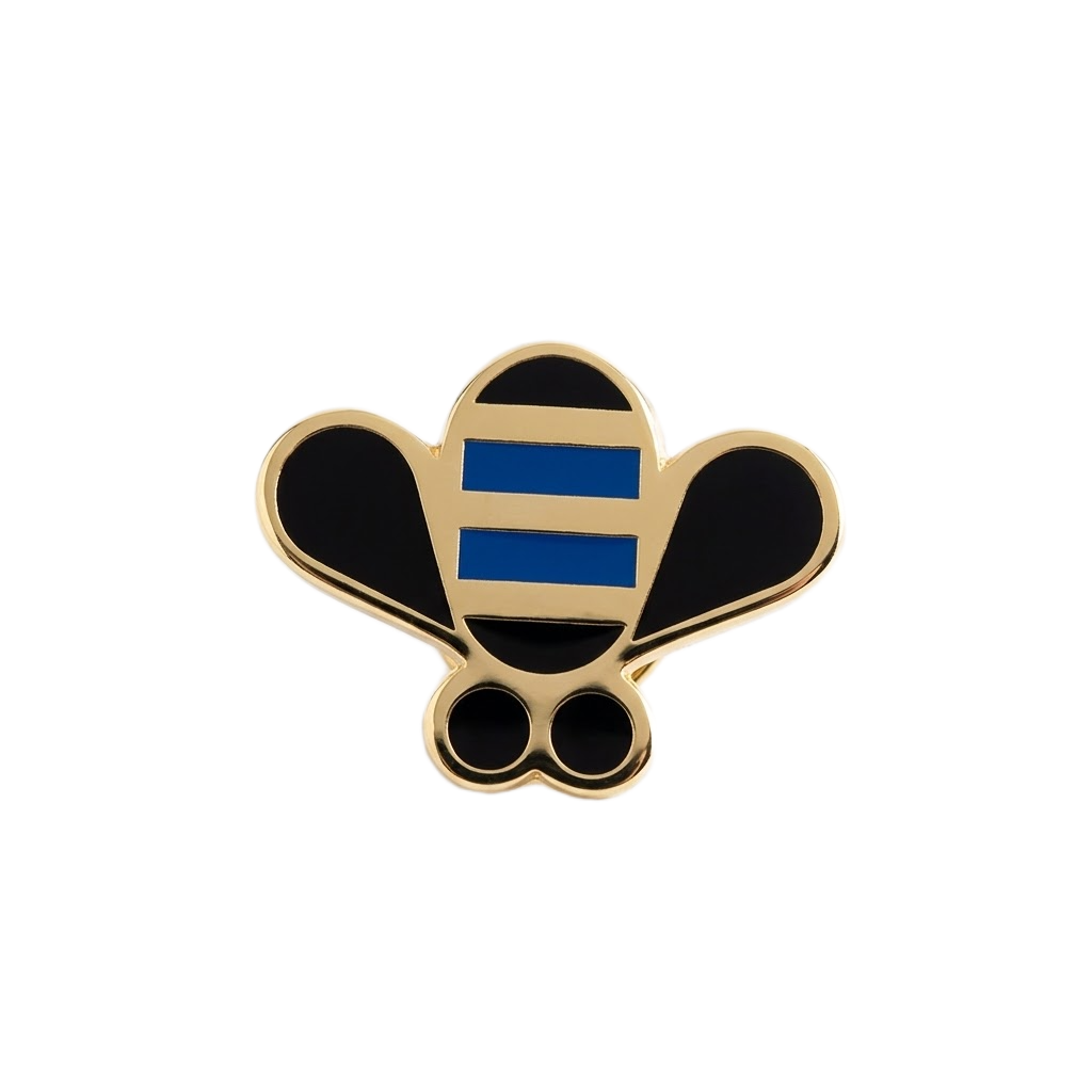 Die Cut Etched Brass Enamel Lapel Pin