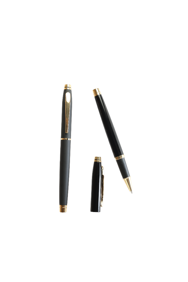 Model No - 026 Charcoal And Gold Colour Dual Combination Pens