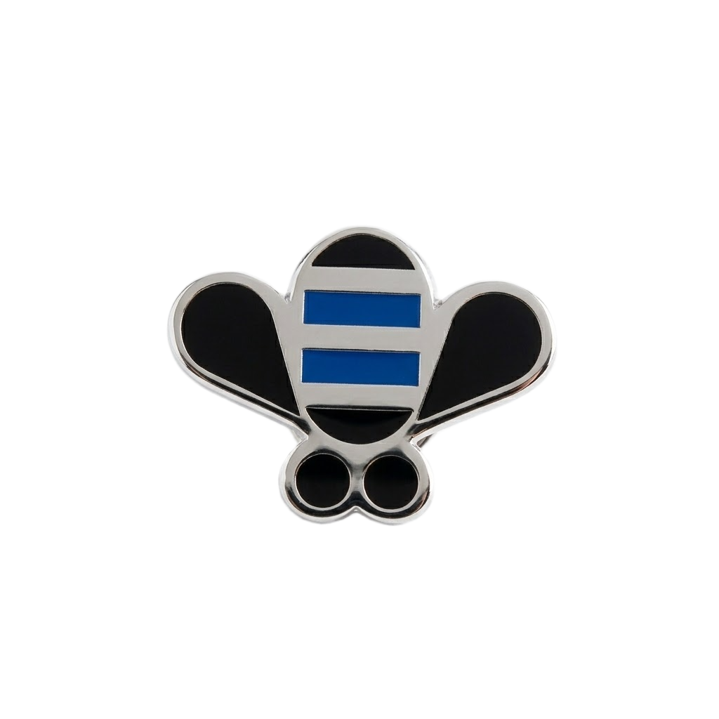 Die Cut Etched SS Enamel Lapel Pin